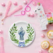 Blue & White Ginger Jar Pappteller (Party)