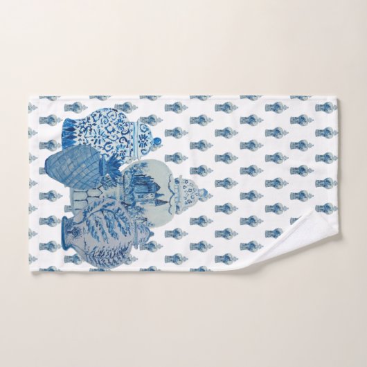 Blue & White Ginger Jars Badhandtuch Set (Handtuch)