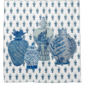 Blue & White Ginger Jars Duschvorhang (Vorderseite)
