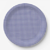 Blue-White Gingham-PAPER PARTY TELLER (Vorderseite)