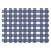 Blue White Gingham Pattern Tischdecke (Vorderseite (Horizontal))