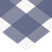 Blue White Gingham Pattern Tischdecke (Schrägansicht)