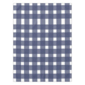 Blue White Gingham Pattern Tischdecke (Vorderseite)