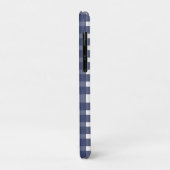 Blue White Gingham Personalisiert Case-Mate iPhone Hülle (Hinten/Links)