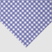 Blue White Gingham Seidenpapier (Detail)