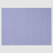 Blue White Gingham Seidenpapier (Vorderseite)