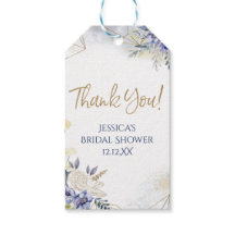 Blue White Gold Floral Rosen Watercolor Vielen Dan