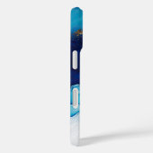 Blue White Gold Marmor Case-Mate iPhone Hülle (Rückseite / Rechts)