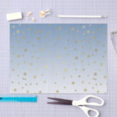 Blue White Gold Stars Geburtstag Seidenpapier (Handwerk)