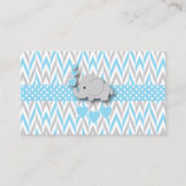 Blue White Grey Elephant Book Request Begleitkarte (Vorderseite)