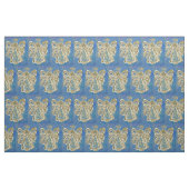 Blue White Guardian Angel Kunststoffe Stoff (Fat Quarter (45,7 x 55,9 cm))