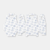 Blue White Hand Drawing Seashells Beach Summer Geschenkschachtel (Ungefaltet)