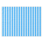 Blue White Harlequin Diamonds Schachbretts Design Tischdecke (Vorderseite (Horizontal))