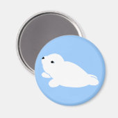 Blue White Harp Magnet (Vorderseite/Rückseite)