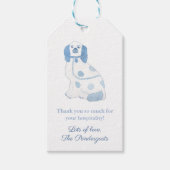 Blue & White Hearth Spanische Töpferherberge Geschenkanhänger (Vorderseite)