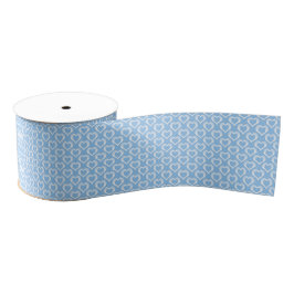Blue White Hearts Pattern Ripsband