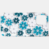 Blue White Hippie iPhone | 60er Hippie iPhone 13 Case-Mate iPhone Hülle (Rückseite (Horizontal))