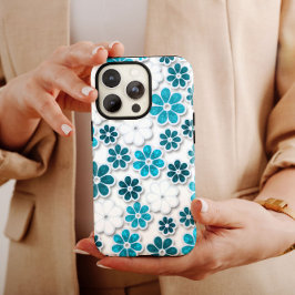 Blue White Hippie iPhone | 60er Hippie iPhone 13 Case-Mate iPhone Hülle