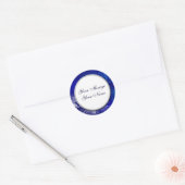 Blue White Holiday Custom Stickers (Umschlag)
