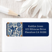 Blue & White Hummingbird Personalized Name Address (Insitu)