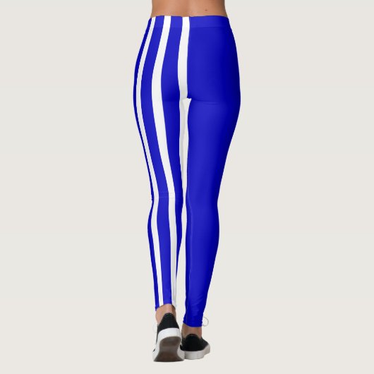 Blue & White Jester Leggings (Rückseite)