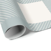 Blue White Kariert Karo Country Wrapping Paper Geschenkpapier (Rolleneckpunkt)