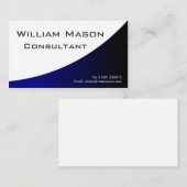 Blue White Kurve, Berufliche Visitenkarte (Vorne/Hinten)