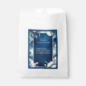 Blue & White Küstenvibe-Gastgeschenk Hochzeit Geschenktütchen (Vorderseite)