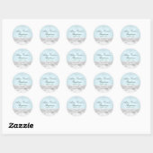 Blue White Lace & Cross Taufen Sticker (Blatt)