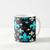 Blue White Lilie Kaffeetasse (VorderseiteRechts)