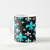 Blue White Lilie Kaffeetasse (Vorderseite Links)