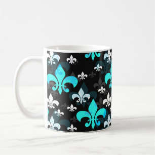 Blue White Lilie Kaffeetasse