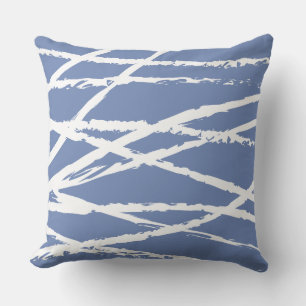 BLUE & WHITE LINIEN DESIGN Retro-Kissen Kissen