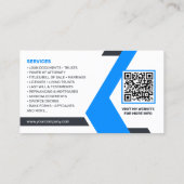 Blue, White Loan Signing Agent, Consultant, Anwalt Visitenkarte (Rückseite)