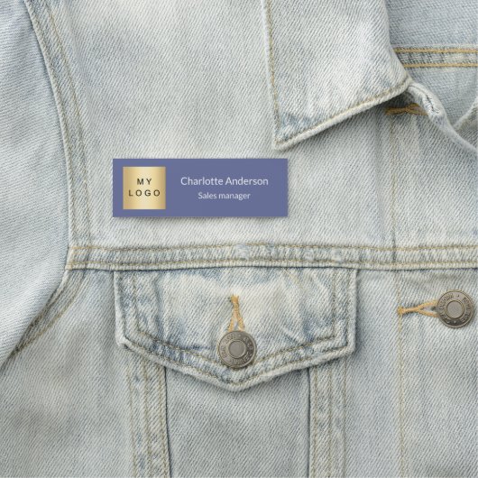 Blue White Loop Namensschild (Beispiel)