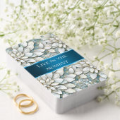 Blue White Lotus Blume Spielkarten (Insitu (Hochzeit))