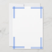 Blue & White Menorah Candles mit Hanukkah Wünschen Dankeskarte (Rückseite)