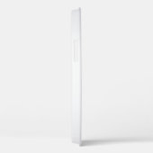 Blue White Metallic Handwritten Monogram Case-Mate iPhone Hülle (Rückseite / Rechts)