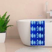 Blue White Mit Monogramm Elegant Ginger Jar Badhandtuch Set