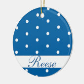Blue & White Monogram Ornament (Links)