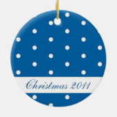 Blue & White Monogram Ornament (Hinten)