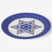 Blue & White Multiple Stars von David Design Pappteller (Schrägansicht)