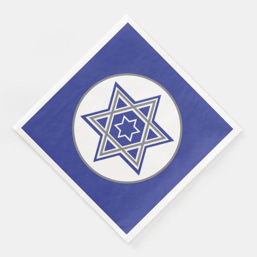 Blue & White Multiple Stars von David Design Serviette (Ecke)