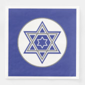 Blue & White Multiple Stars von David Design Serviette (Vorderseite)