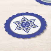 Blue & White Multiple Stars von David Design Untersetzer (angewinkelt)