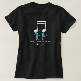 Blue & White Music verbindet Menschen T-Shirt