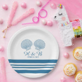 Blue White Nautic Seashells Paper Teller (Party)