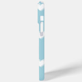 Blue White Niedlich Simple Heart Pattern Case-Mate iPhone Hülle (Rückseite / Links)