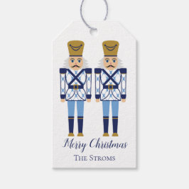 Blue & White Nutcracker. Chinoiserie Weihnachtsfes Geschenkanhänger