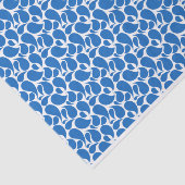 BLUE & WHITE PAISLEY PATTERN SEIDENPAPIER (Ausschnitt)